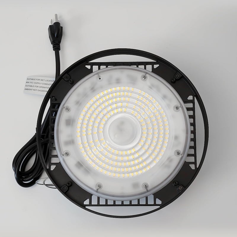 CINOTON 160W UFO LED High Bay Light, Aluminum LED Shop Lights with 24000LM, 5000K Commercial Bay Lighting for Warehouse Garage Workshop Factory Studio, 6' Cable & Safety Rope, ETL Listed 4 Pack - Image 2